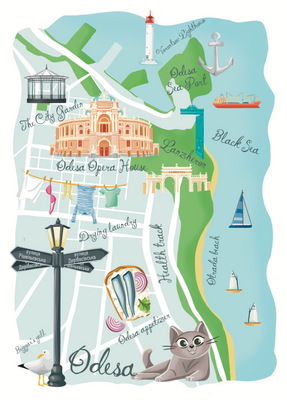 Odesa map 10140 фото