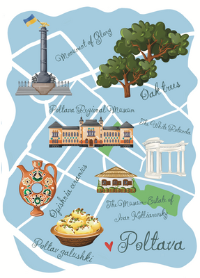 Poltava map 10158 фото