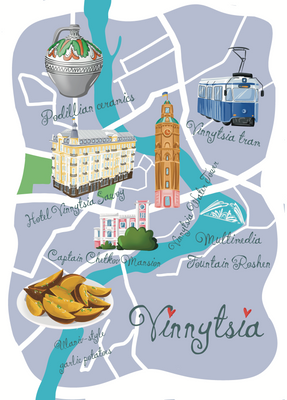Vinnytsia map 10159 фото
